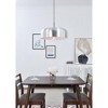 Elegant Lighting Gil 1-Light Brass Pendant with Seeded Clear Glass Globe - 2 of 4