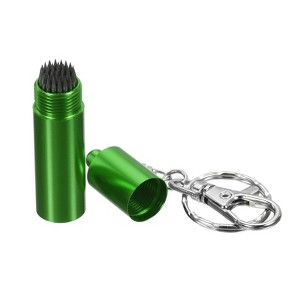 Unique Bargains Snooker Billiard Pool Cue Tip Shaper Pool Cue Stick Tip Repair Billiard Cue Care Accessory with Keychain - 1 of 4