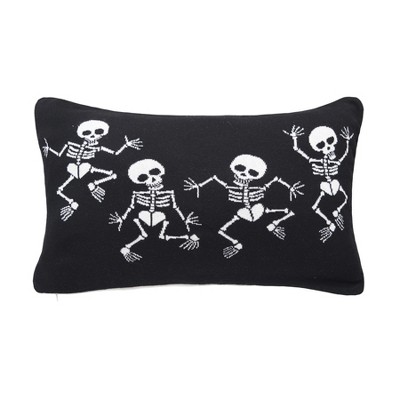 Skeleton Family Personalized Halloween 14-inch Throw Pillow