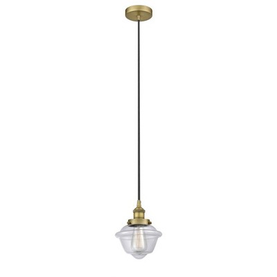Oxford - 1 Light Mini Pendant In Traditional Style-9.5 Inches Tall and 7.5 Inches Wide