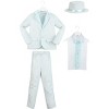 HalloweenCostumes.com Toddler Blue Tuxedo Outfit for Boys, Classy Halloween Suit Costume, Sharp-looking Top Hat for kids - 3 of 4
