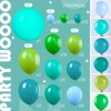PartyWoo Balloon Garland Green Shades 36 18 12 10 5 Inch 100 pcs - 2 of 4