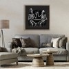 Stupell Industries Spooky Skeletons Cheers Floating Frame Canvas Art, Brown, 25" x 25" - 3 of 4