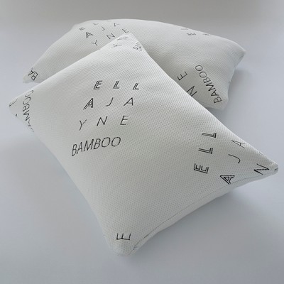 Standard White Bamboo Memory Foam Hypoallergenic Pillow Set