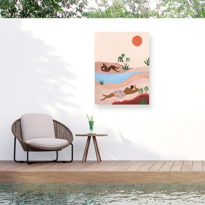 Trademark Fine Art - Arty Guava  Beach Please Matted Framed Art