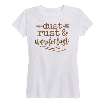 Women's - Country Casuals - Dust Rust And Wanderlust Short Sleeve Graphic T-Shirt