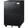 3-Drawer Mobile File Cabinet with Smart Lock, Pre-Assembled Steel Pedestal Under Desk - 2 of 4