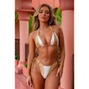 'Coco Leche' Double Strap Tie Side Bottoms Coco Leche Medium - 3 of 4