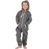 Joggies - Charcoal Gray Toddler Footless Hoodie One Piece - 4 of 4