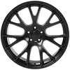 OE Wheels LLC DG69-22100-5550-25B1 Satin Black Wheel Painted (22 x 10. inches /5 x 139 mm, 25 mm Offset) - 3 of 4