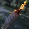 Sorbus 5 Feet Tall Set of 12 Bamboo Outdoor Torches with Metal Oil Canister & Snuffer Cover - 4 of 4