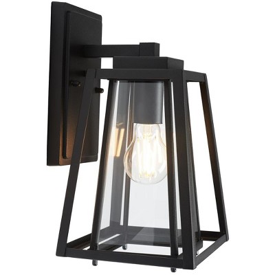 Rydler Black Trapezoid Outdoor Wall Sconce Set of 2