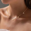 Turandoss Gold Choker Necklace for Women - Dainty 18k Gold Plated Clover Cubic Zirconia Necklaces, Wedding Prom Birthday Jewelry Gifts, 15+2.5In - 4 of 4