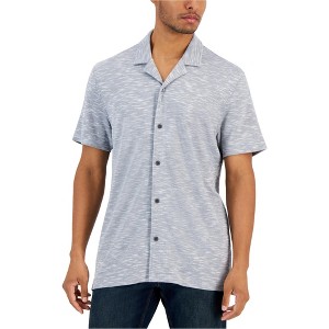 Alfani Mens Slub Pique Button Up Shirt - 1 of 1