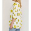 Women's Happy Face Top - Plus - entro - 2 of 4