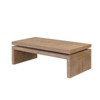 GlasFlength Coffee Tables, Classic Coffee Table, Timeless Elegance, Versatile Placement, Ideal for Any Rooms,  Beige, 47.6"*23.6"*16.3" - 3 of 4