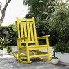 Hyleory HDPE Modern Resin Outdoor Rocking Chair, Patio Adirondack Chair for All Seasons - 2 of 4