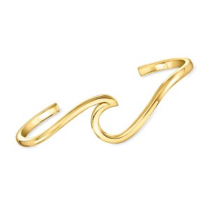 Pure Collection by Ross-Simons 18kt Gold Vermeil Wave Cuff Bracelet - 1 of 4