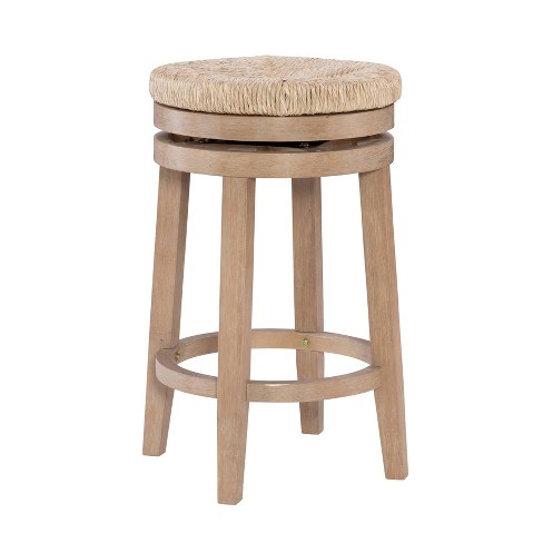 Noah Swivel Backless Counter Height Barstool Natural Powell Target