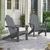 Arceso Adirondack Chair，36 Inch Outdoor Patio Chair，Adirondack Chairs with Cup Holder,  Plastic Adirondack Chairs for Patio, Law, Garden - 2 of 4