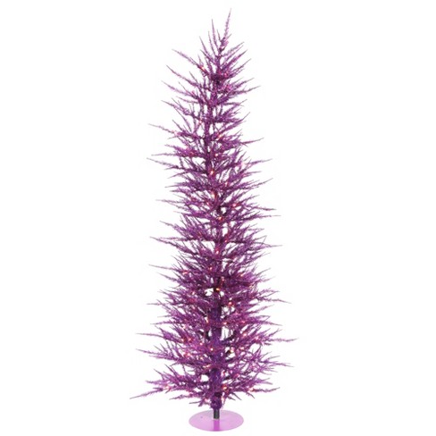 Vickerman 5' Purple Laser Artificial Christmas Tree, Purple Dura-lit ...