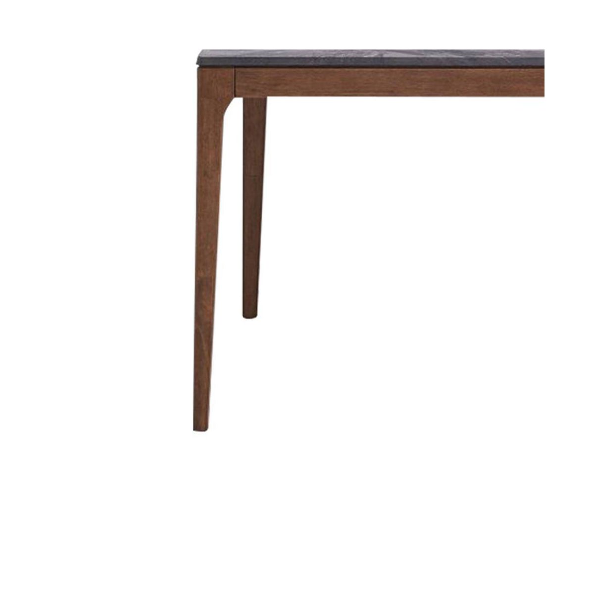 63" Bevis Dining Table Engineered Stone Top Walnut Finish - Acme Furniture - thumbnail 3