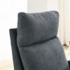 Sapphtopaz 1pc Accent Chair with High Backrest Two Side Pocket Lounge Chair Living Room Chair Comfy Chair Arm Rocking Chair for Living Room - 4 of 4