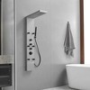 BWE 6-Shower Rain Shower Tower Shower Panel System with Rainfall Shower Head and Shower Wand - 2 of 4