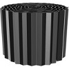 Garden Edging, Corrugated Landscape Edging Border 8in x 20 Ft, Black Metal Garden Fence Border for Flower Beds, Lawn & Trees, 4 Rolls - 2 of 4