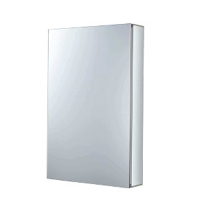Fine Fixtures Bathroom Medicine Cabinet - Single Door, Recessed/Surface Mount - Right/Left Hinged - Mirrored Interior - 1 of 4