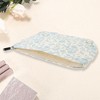 Unique Bargains Women Portable Floral Clutch Makeup Bag Blue 1 Pc - 2 of 3