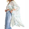 Women's Aztec Printed Long Duster - KORI - 2 of 4