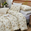 Floral Cotton Comforter Set – 100% Cotton Bedding with Elegant Botanical Print, Soft Lightweight All Season Quilt, King/Queen - 2 of 4
