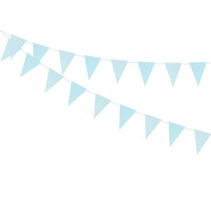 Unique Bargains Reusable Triangle Bunting Flags for Wedding Party Decorations 2 Pcs - 1 of 4
