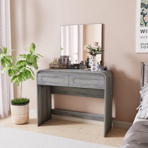 Vanity Desk, Makeup Vanity Desk with 2 Drawers Storage, Modern Makeup Vanity Dressing Table - 1 of 4
