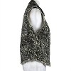 Women's Animal Print Distressed Vest - English Rose - 2 of 4