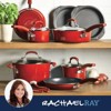LunaLulink red Nonstick pans pans 15-piece set - 3 of 4