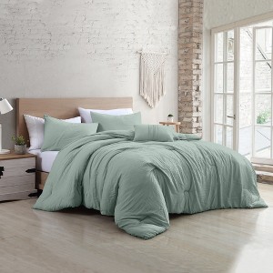 Modern Threads 4-Piece Garment-Washed Comforter Set. - 1 of 4