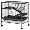 PawHut 3-Story Small Animal Cage, Metal Ferret Cage, Chinchilla Play House, with Casters Hammock No Leaking Tray Storage Shelf, 31.5"x20.5"x33" - 4 of 4