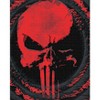 Northwest Marvel's Punisher, 'Center Target' Woven Tapestry Throw Blanket 48" x 60" - 2 of 4