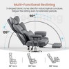 KERDOM Office Desk Chair, Big and Tall Executive Chair with Footrest, Ergonomic Reclining High Back Support, Gray - 4 of 4