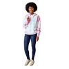 Hello Kitty & Friends Circle Of Friends Women’s Pink Cloud Wash Long Sleeve Hooded Sweatshirt - image 2 of 4