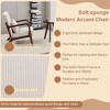 PAGED Accent Chair with Coffee Table, Mid-Century Modern Living Room Chairs with Robust Rubberwood Frame for Office - 4 of 4