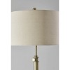 Barton Floor Lamp Antique Brass - Adesso: Modern Adjustable Height, Metal Body, Polyester Shade - image 4 of 4