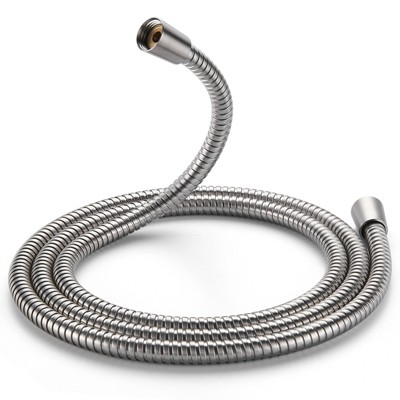 Cobbe 118" Shower Hose Extra Long, Handheld Shower Head Hose Replacement with Gaskets & Sealing Tape, 304 Stainless Steel Hose, Brushed Nickel