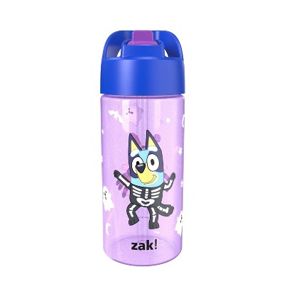 Zak Designs 16 fl oz Polypropylene Glow in the Dark Cypress Bluey Straw Bottle Purple/Blue