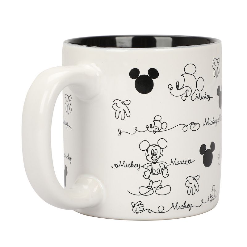 Disney Mickey Mouse Line Art & Hidden Mickey All Over Print 16 Oz Ceramic Mug, 2 of 3
