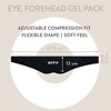 Orry Gel Ice Mask for Eyes & Forehead – Reusable Cold/Heat Therapy for Migraine, Headache, Swollen Eyes, Adjustable Compression (Black) - 3 of 4