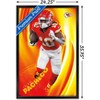 Trends International NFL Kansas City Chiefs - Isiah Pacheco 24 Framed Wall Poster Prints - 3 of 4