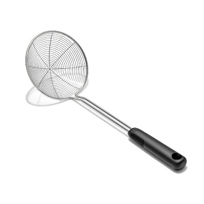 OXO Stainless Steel Scoop and Strain Skimmer: Dishwasher-Safe Skimmer Spoon, 14.6" Length, 5.4" Head Diameter - Thumbnail 5